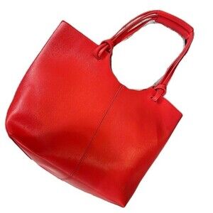 Neiman Marcus Coral Tote Shoulder Purse Bag
